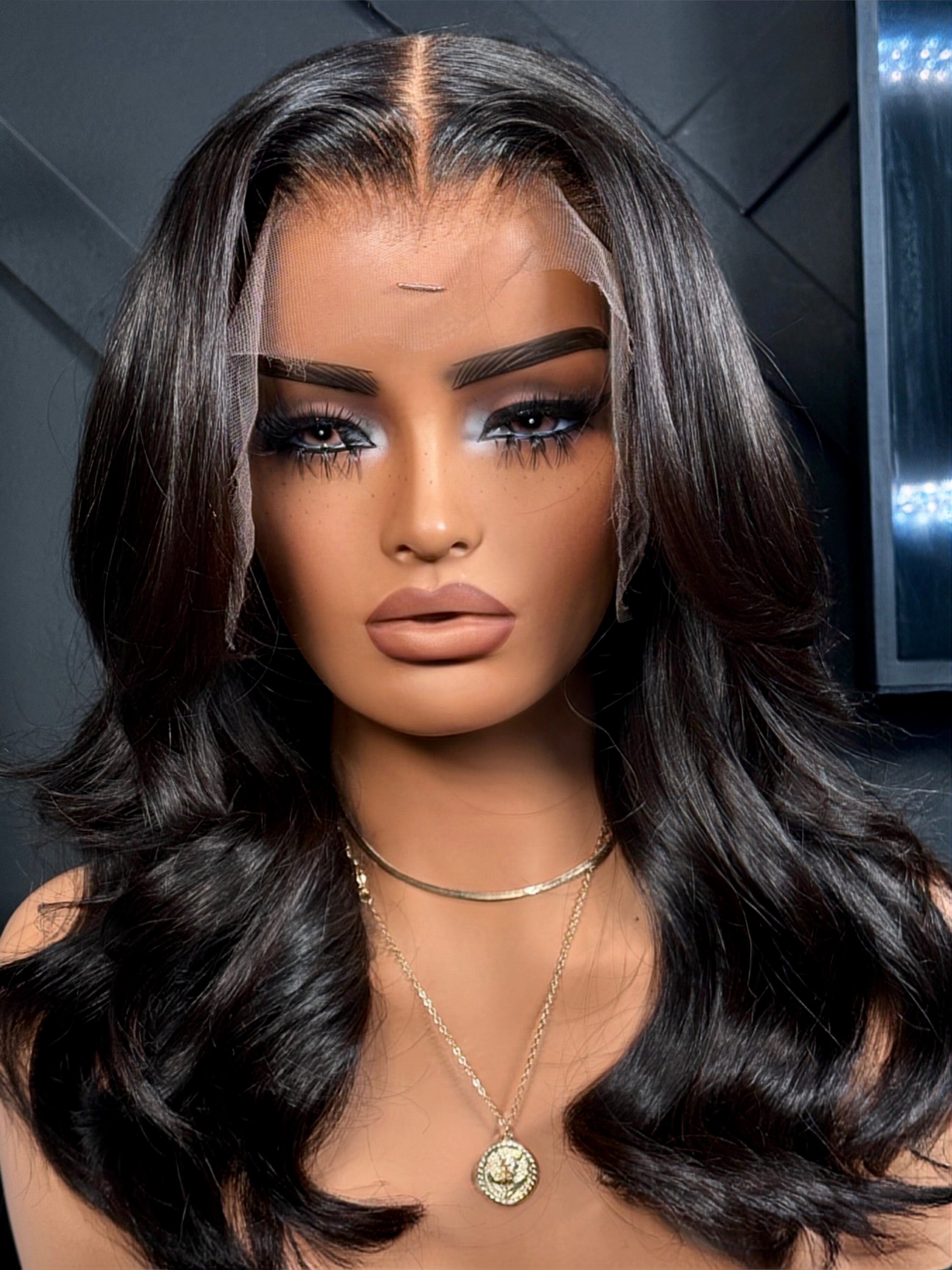 Sleek Body Wave 13x6 HD Lace Frontal Wig – 16 Inch Raw Hair