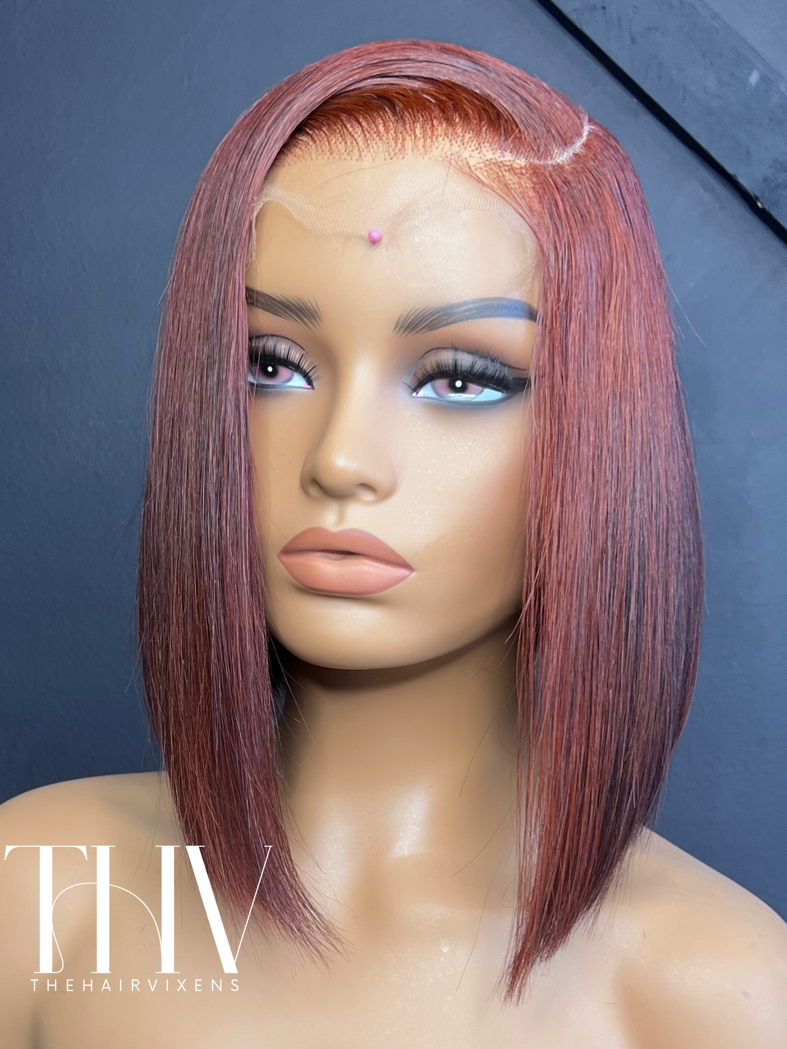 Cinnamon Spice Long Bob Wig