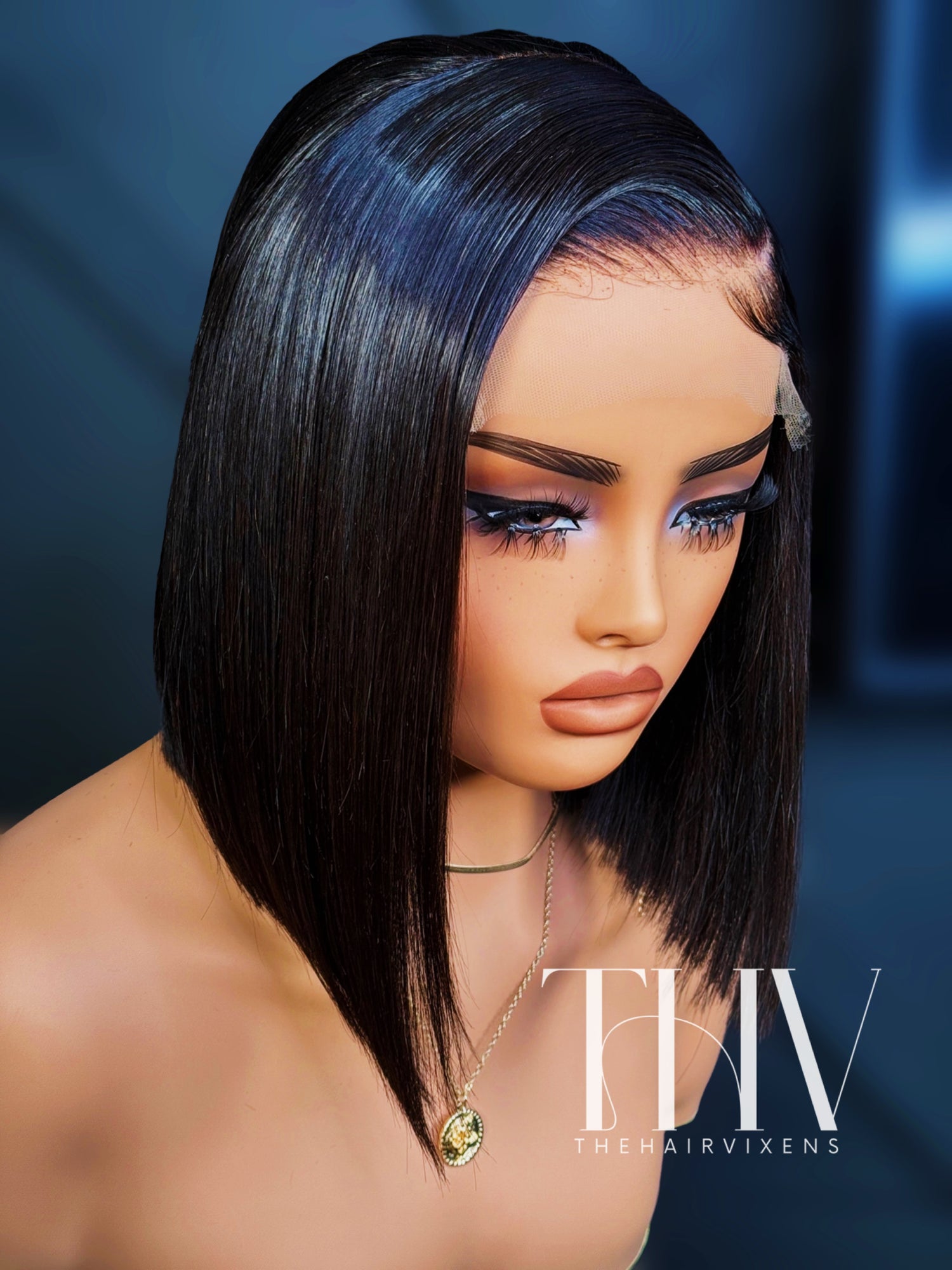 Chic Angled Blunt Cut Wig