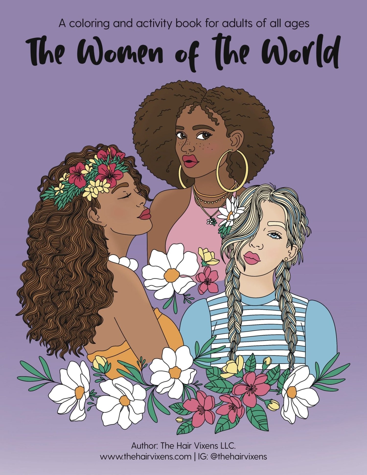 Women of the World Coloring and Activity Book (Printable) - The Hair Vixens